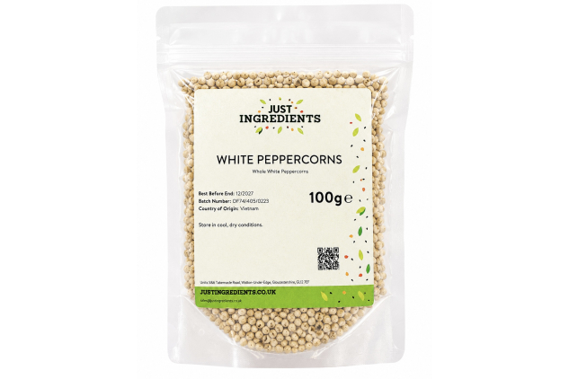 White Whole Peppercorns 100g