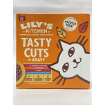 Lily’s Kitchen Tasty Cuts in Gravy Wet Cat Food Mixed Multipack | Natural Complete Adult Cat Food | 8 × 85g