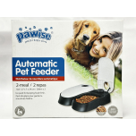 Pawise Automatic Cat & Dog Feeder with Ice Pack, 2-Meal Pet Wet & Dry Food Dispenser with 48-Hour Timer