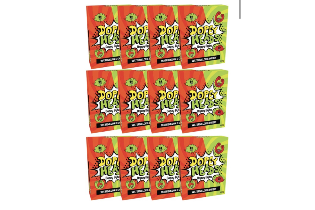 Dopey Heads Dopey Bytes Crunchy Bytes Watermelon & Cherry Pack of 12 X 40g