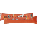furn. Home Is Where The Dog Is Draught Excluder Cover, Multicolour, 92 x 20 cm