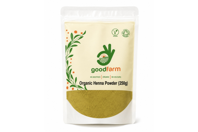 Organic Henna Powder 250g Natural Hair Colour Body Art Vegan Organic