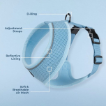 Voyager Aerolite No Pull Mesh Dog Harness Baby Blue Large