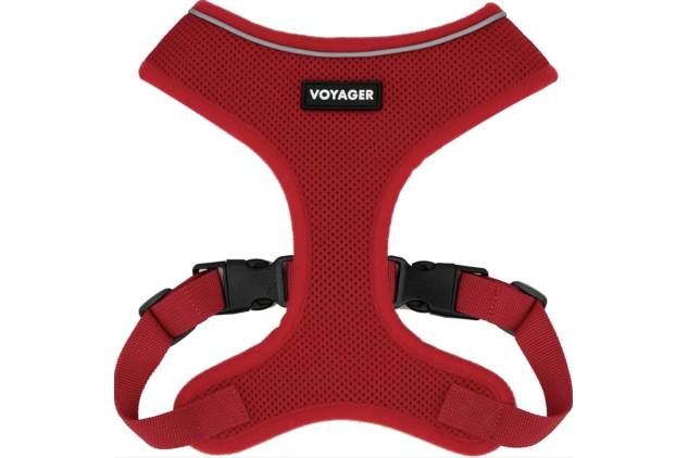 Voyager Aerolite No Pull Mesh Dog Harness Red Large