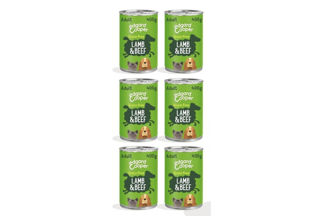 Edgard & Cooper Lamb & Beef Dog Food 6 x 400g