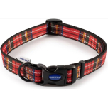 Ancol Red Tartan Adjustable Dog Collar Size 5-9