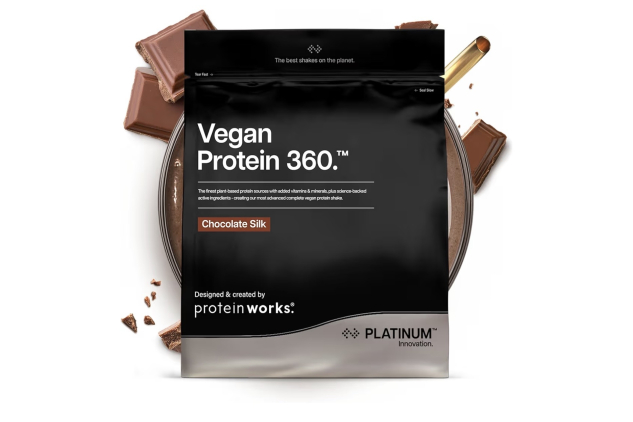 Protein Works Vegan Protein 360 Platinum Innovation Premium Vegan Protein Powder Protein Shake Chocolate Silk 28 Servings 1kg