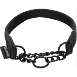 Flamingo Trero Anti-Pull Dog Collar Black Small