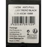 Flamingo Trero Anti-Pull Dog Collar Black Small