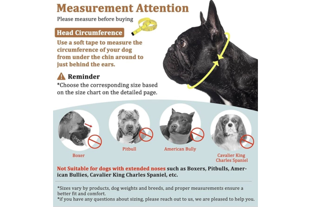 Mayerzon Short Snout Dog Muzzle Black Small