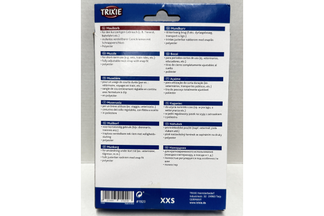 TRIXIE Dog Muzzle Black XXS