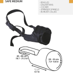 Ferplast Safe Medium Dog Muzzle Black