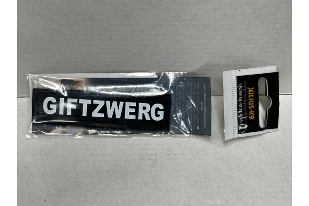 Julius-K9 Giftzwerg Dog Harness Patch Baby Black
