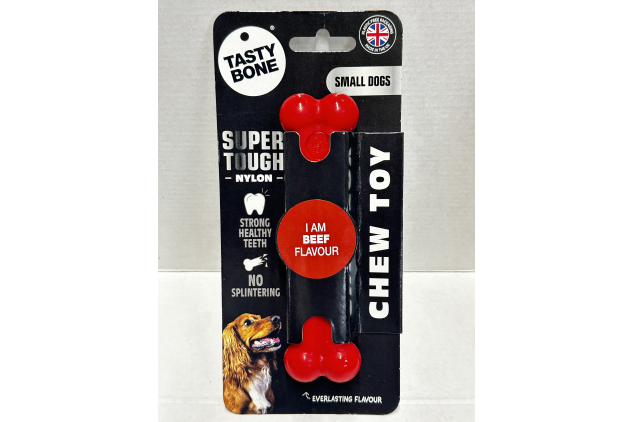 TastyBone Beef Nylon Dog Chew Toy Small Dogs