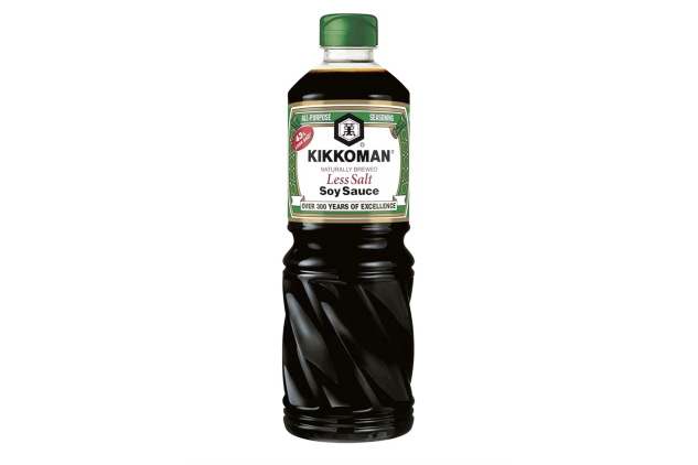 Kikkoman Less Salt Soy Sauce 975ml Naturally Brewed