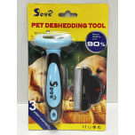 Petgle Pet Deshedding Tool Blue & Black