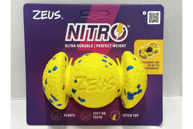 Zeus NITRO Weighted Grip Dog Ball 12.4cm