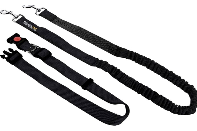Regatta Hands Free Jogging Dog Lead Black