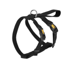 Dingo Waldemar Rutkowski Lightweight and Adjustable Dog Safety Harness for Car Travel with Chrome D-Ring on Back Size XL, Black