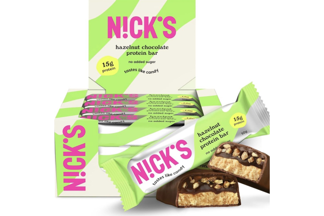 NICK’S Hazelnut Chocolate Protein Bars 12 x 50g