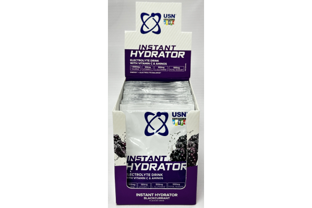 USN Instant Hydrator Blackcurrant Electrolyte Drink Sachets 20 x 7.6g