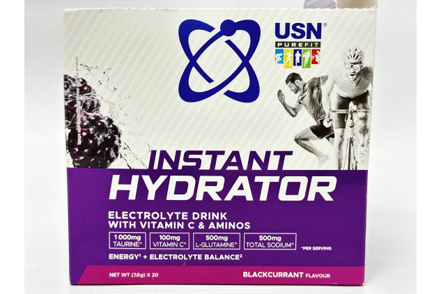 USN Instant Hydrator Blackcurrant Electrolyte Drink Sachets 20 x 7.6g