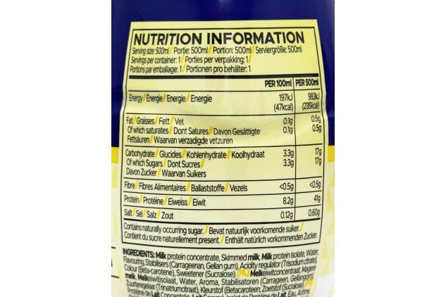 USN Protein Fuel 40 Banana High Protein Shakes 24 x 500ml