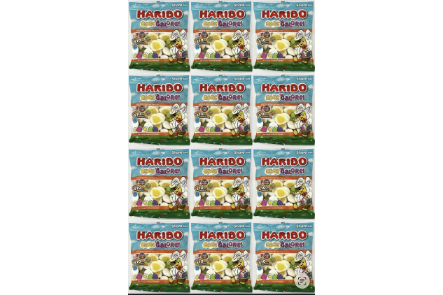 Haribo Eggs Galore Sweets Share Bags 12 x 160g