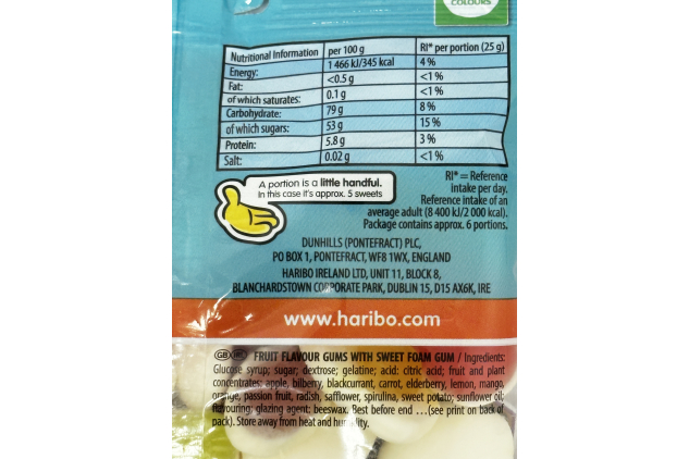 Haribo Eggs Galore Sweets Share Bags 12 x 160g
