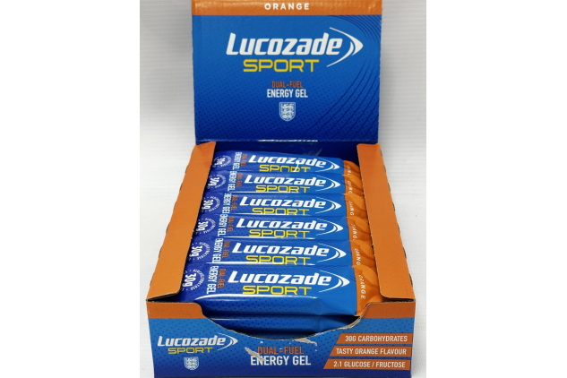 Lucozade Sport Dual-Fuel Orange Energy Gels 24 x 45g