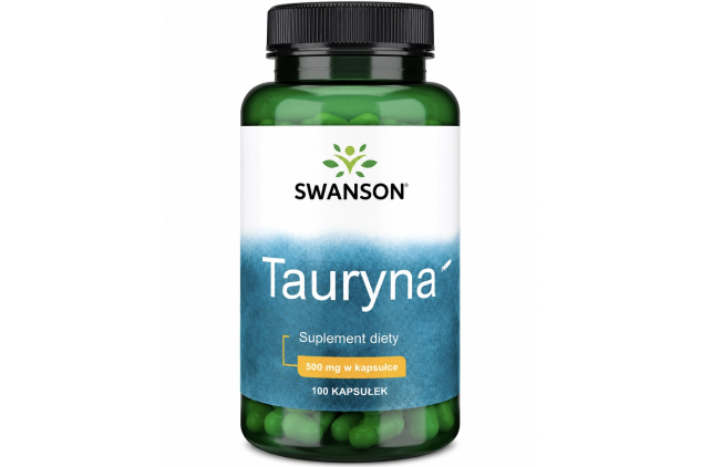 Swanson Taurine 500mg 100 Capsules Amino Acid Food Supplement