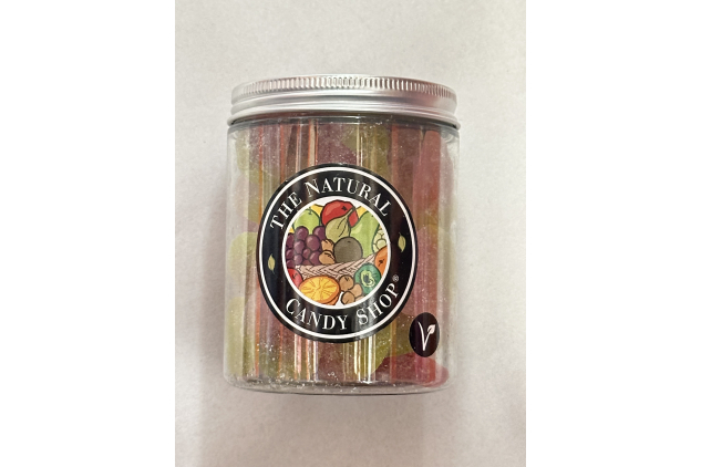 Fizzy Jelly Strawberries Vegan Candy Jar 220g