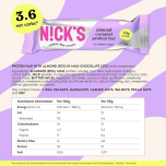 NICK’S Almond Caramel Keto Protein Bars 12 x 50g