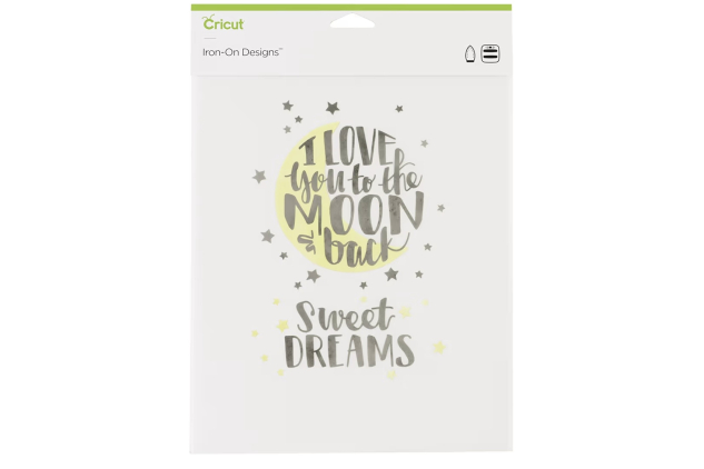 Iron On Design I Love You To The Moon & Back A4 Ready-to-Apply Design