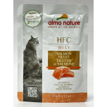 Almo Nature HFC Jelly Salmon Fillet Adult Cat Food Pouches 24 x 55g