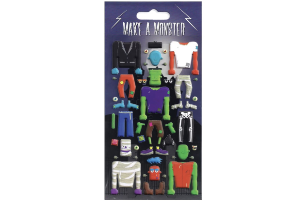 Build-a-Monster Chunky Reusable Craft Stickers Perfect for Craft Activities for Children and Adults