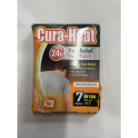 Cura-Heat Back & Shoulder Pain Heat Patch 7 Patches | Targeted Pain Relief Imperfect Box