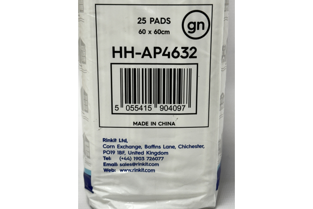 Harbour Housewares Large Absorbent Pads 25 Pack 60 x 60cm