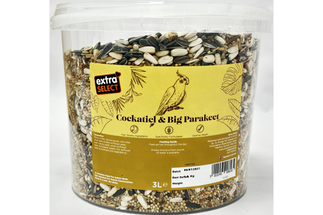 Extra Select Cockatiel & Big Parakeet Bird Food 3L