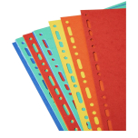 A4 Folder Dividers 220gsm Multicoloured Ref 2112E