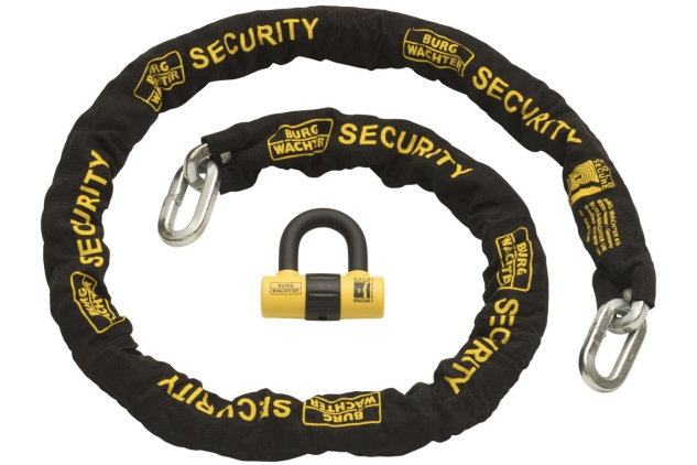 Burg Wachter Sold Secure Motorbike Chain & U-Lock Kit 2m x 12mm