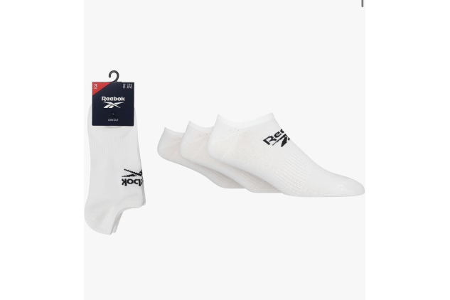 Reebok Unisex Core Trainer Sock Low Cut 3 Pack Size UK 8.5 - 10