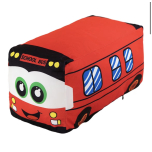Bus Toy Car Soft Toy Pillow for Bedroom 20cm