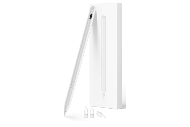 Stylus Pen for iPad 2018-2026 USB-C Fast Charging, Palm Rejection & Tilt Sensitivity, Compatible with iPad A16, Mini 5/6/7, Air M2/M3/M4, Pro M4/M5