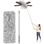 Extendable Bendable Microfibre Feather Duster 110 Inch Telescopic Pole