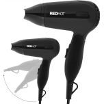 Red Hot Travel Hair Dryer Dual Voltage Black 1200W