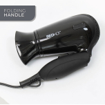 Red Hot Travel Hair Dryer Dual Voltage Black 1200W