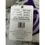 Microwavable Marshmallow Bear Soft Toy Grey