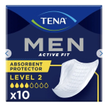 Tena Men Active Fit Absorbent Protector 10 Pack Level 2