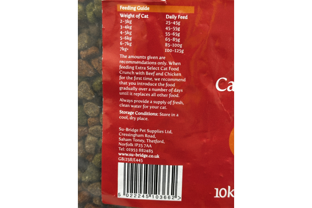 Extra Select Dry Complete Adult Cat Food Crunch with Beef and Chicken 10kg DAMAGED BAG